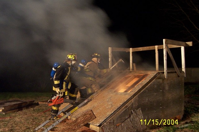 On the roof!  Ventilation training at Station 12