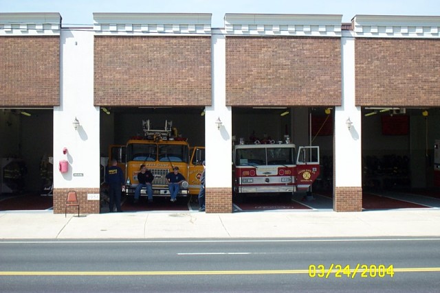 Ladder 22 on Standby at Five Points of New Castle County
