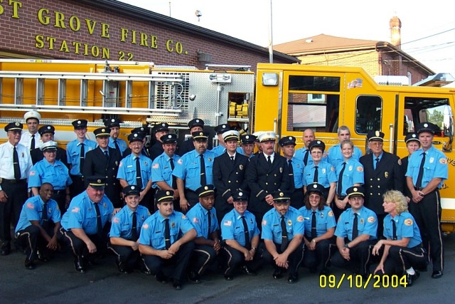 Officers and members at the 100th Anniversary and Housing