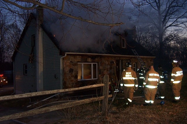 House fire in London Grove Township, Mosquito Lane