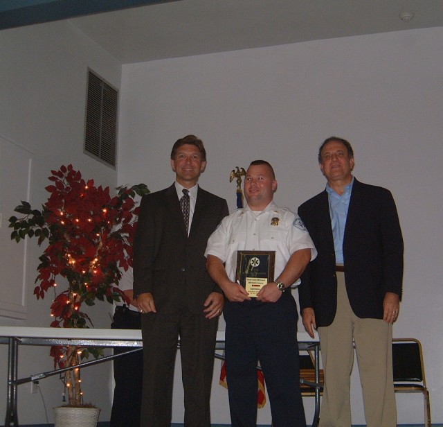 Barclay Hargreaves, recipient of the 2005 Chester County EMT of the Year.  Barclay is one of our Career Staff who staff our Ambulances during the day. 