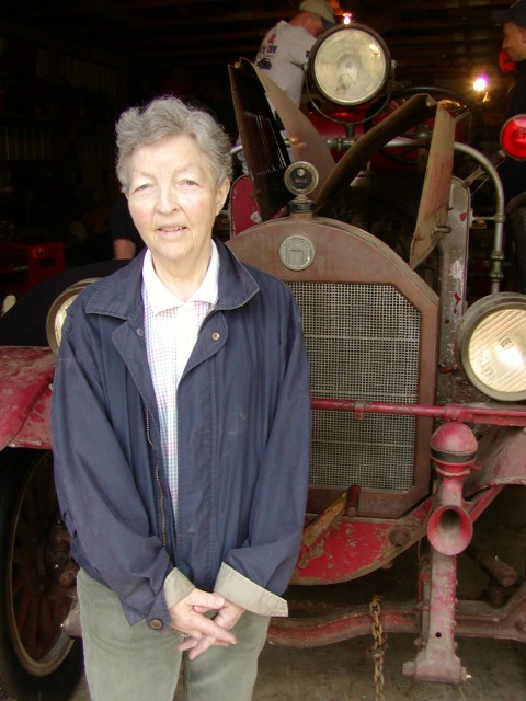 The real &quot;Elsie&quot; poses with Antique 22