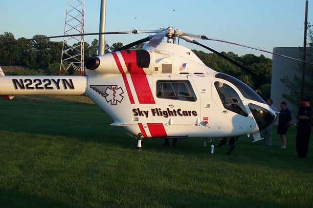 Skycare at helicopter safety training