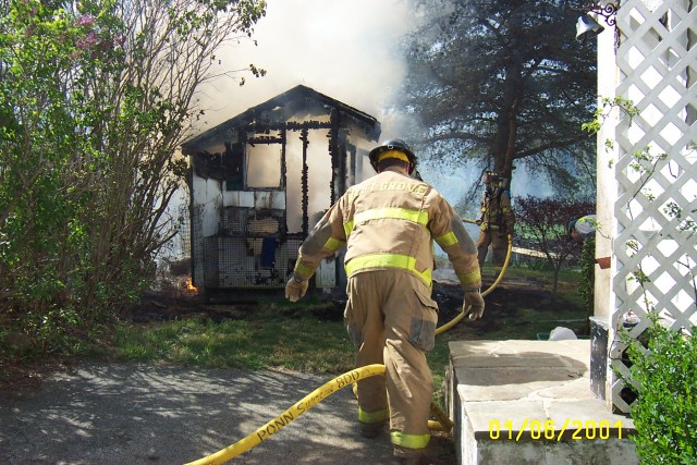 Shed Fire West Summit, West Grove