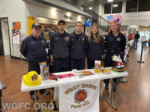 Inside, the WGFC crew displayed company materials including our recruitment brochure -- as our team worked the crowd soliciting new members.