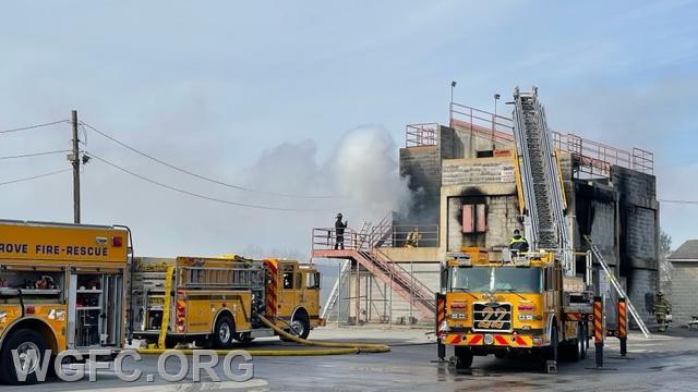 30+ volunteers of WGFC trained at the West Chester Fire Training Center all day on Saturday. 