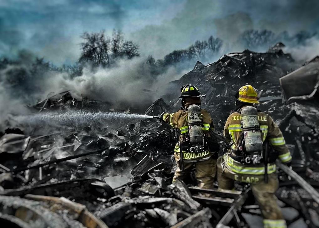 WGFC Assists Oxford on Salvage Yard Fire - West Grove Fire Company