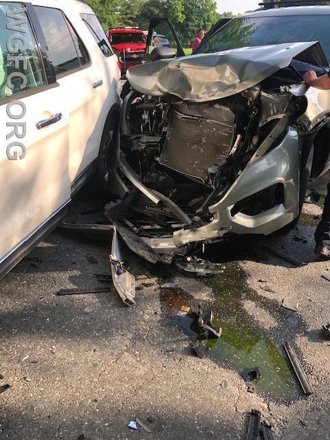 This crash left multiple persons injured and traffic a mess at the intersection of Route 896 and Chambers Rock Road in London Britain Township.