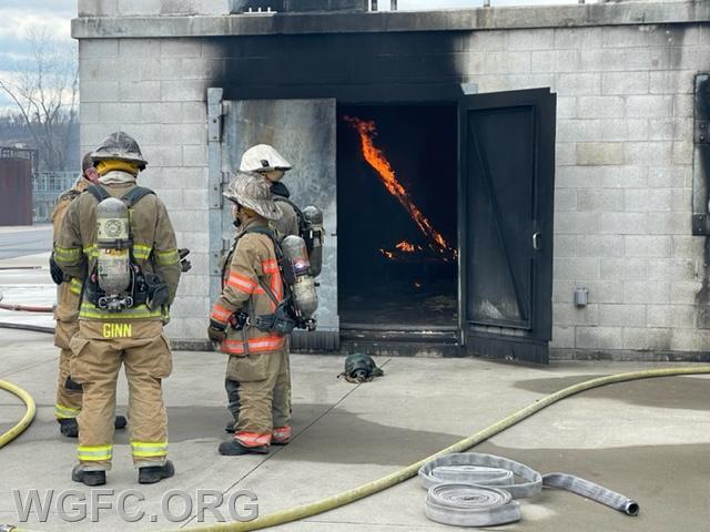 Students are exposed to live fire condition at the Chester County Public Safety Training Center. 