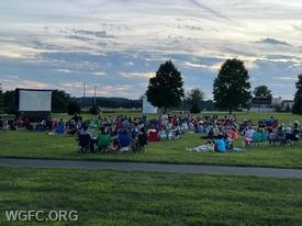 The summer movie night series in Penn Park continued, and WGFC was there.