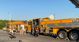 Rescue 22 and Ladder 22 were on display at the 3rd Grade Back to School Night on Friday. 
