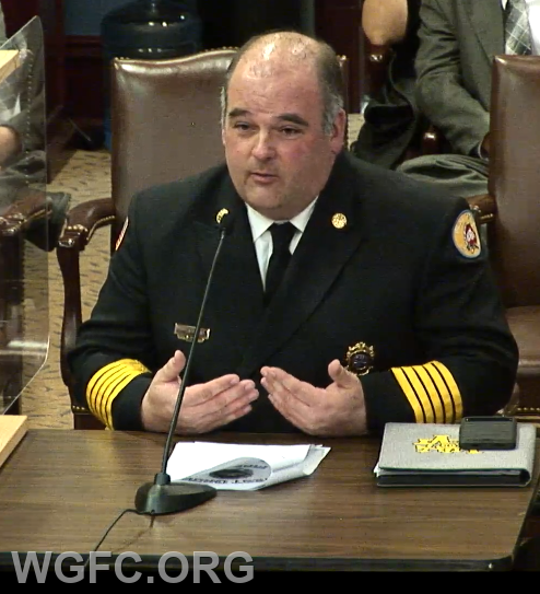 Chief Gattorno testified in Harrisburg regarding the impact of the sudden closing of the Jennersville Hospital.