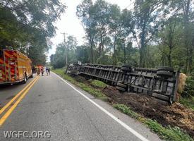 WGFC Rescue 22 is on scene at this tractor trailer incident on Route 841 in Franklin Twp.