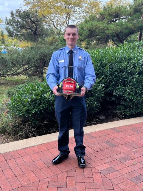 WGFC volunteer firefighter Skyler Benasutti today graduated from the Fairfax Fire Academy and starts his career role with that department this weekend.