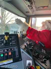 Santa will tour the area on a WGFC fire engine in December with dates now announced.  Happy Holidays!