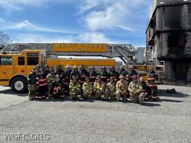 Nearly 30 first responders from the WGFC spend their Saturday training at the West Chester Fire Training Center.
