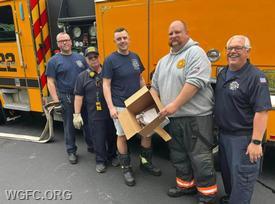 WGFC first responders rescued several ducklings from a storm drain in Penn Township today. 