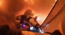 In this view from a Kennett firefighters helmet cam, crews enter a well-involved attic fire along Route 41 in New Garden Township, with WGFC and numerous departments assisting Avondale 23.  
