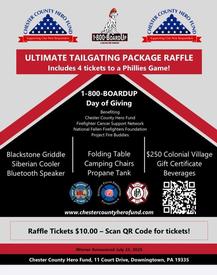 Big prizes can be won in a raffle that benefits local and national charities that support first responders. 