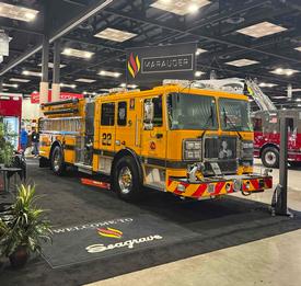 West Grove's newest engine is on display at FDIC in Indianapolis.  It will join the WGFC fleet soon.