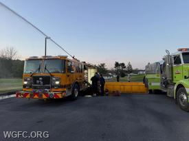 West Grove and Avondale crews practice water drafting and portable tank techniques during training at Station 23.