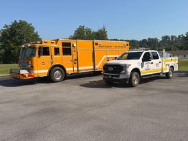 West Grove's former rescue left for Chicora Volunteer Fire Department today, north of Pittsburgh after completing its career at the WGFC.