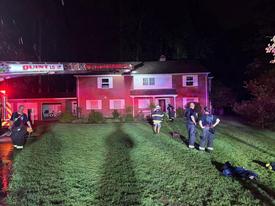 The house was struck by lightning, with fire damaging the attic, roof and second floor. WGFC provided water supply at this call handled by Aetna of Newark 7-8-9.