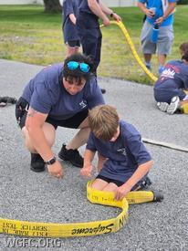 West Grove and Avondale first responders helped host a fire camp program at the Jennersville YMCA for a week this summer.