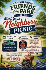 We hope to see you this weekend at Goddard Park in London Grove.