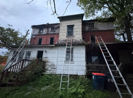 Crews from West Grove and Oxford assisted Singerly of Elkton on this house fire near the state line below Lewisville. (Thanks to Oxford for this photo)