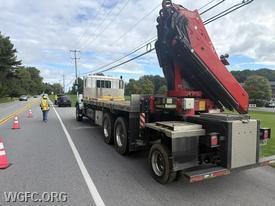 WGFC Engine 22-1 handled a fuel leak on this truck in Penn Township.