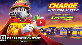 How to safely charge batteries is a national focus during Fire Prevention Week this year.