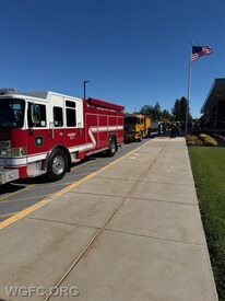 Chester County HazMat 15-1 and Engine 22-1 shown at the Avon Grove High School earlier this week for a chemical spill in a science classrooms.